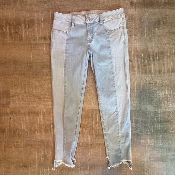 Two Tone Crop Jeans - Picture 6 of 9